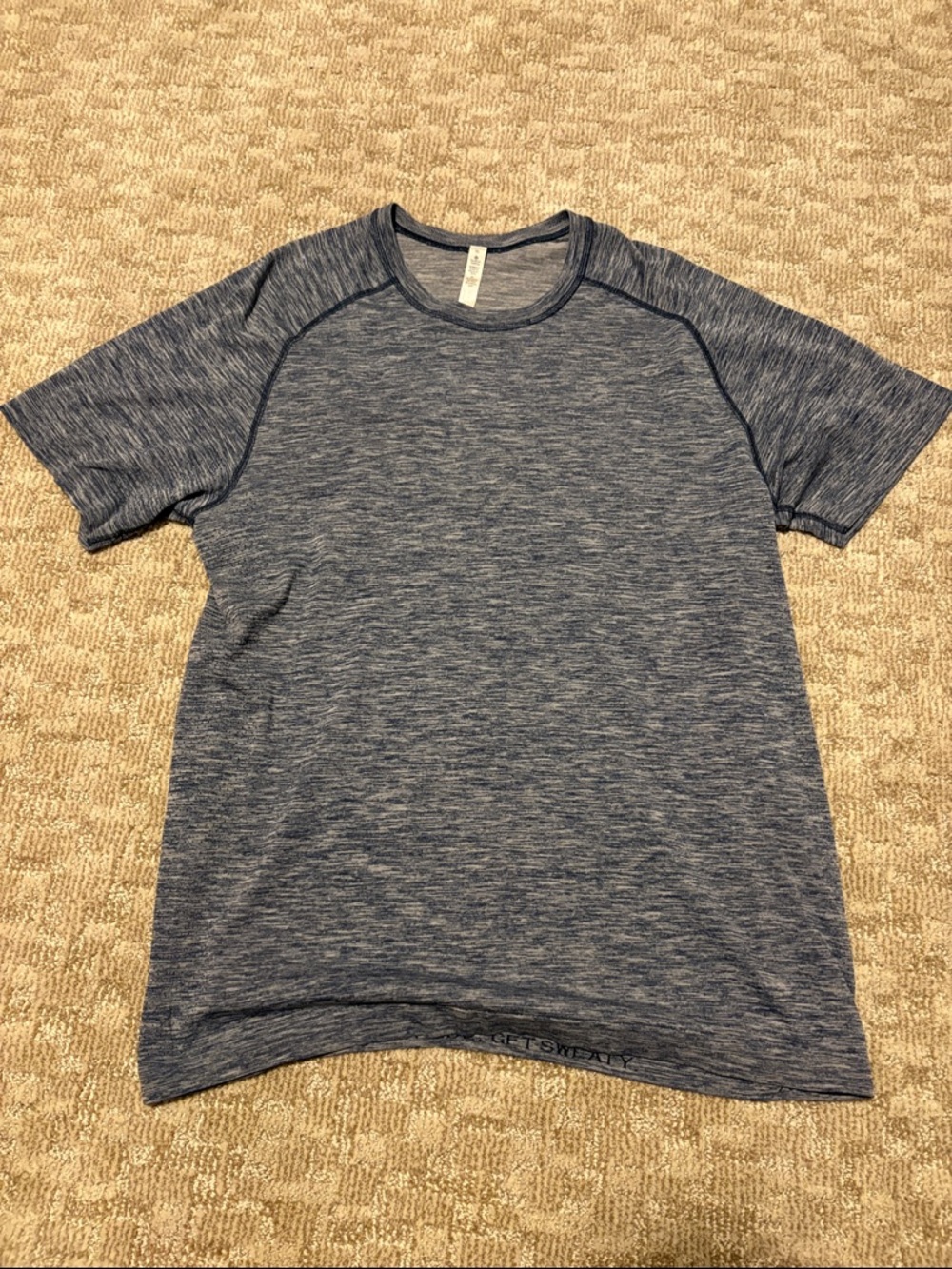 lululemon athletica Men’s Heather Navy Short-Sleeve Tee